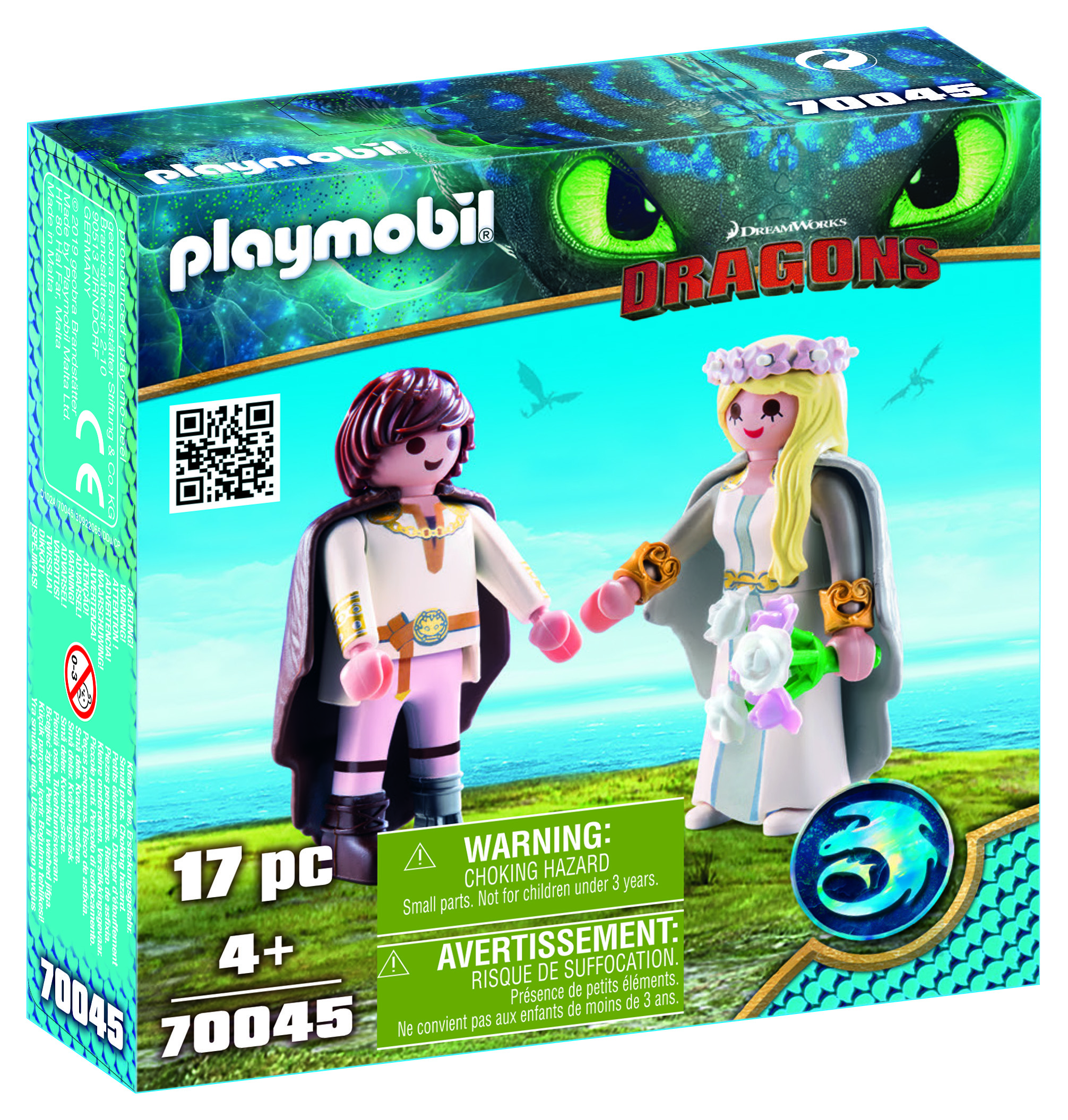 Cuplul hiccup si astrid playmobil dragons