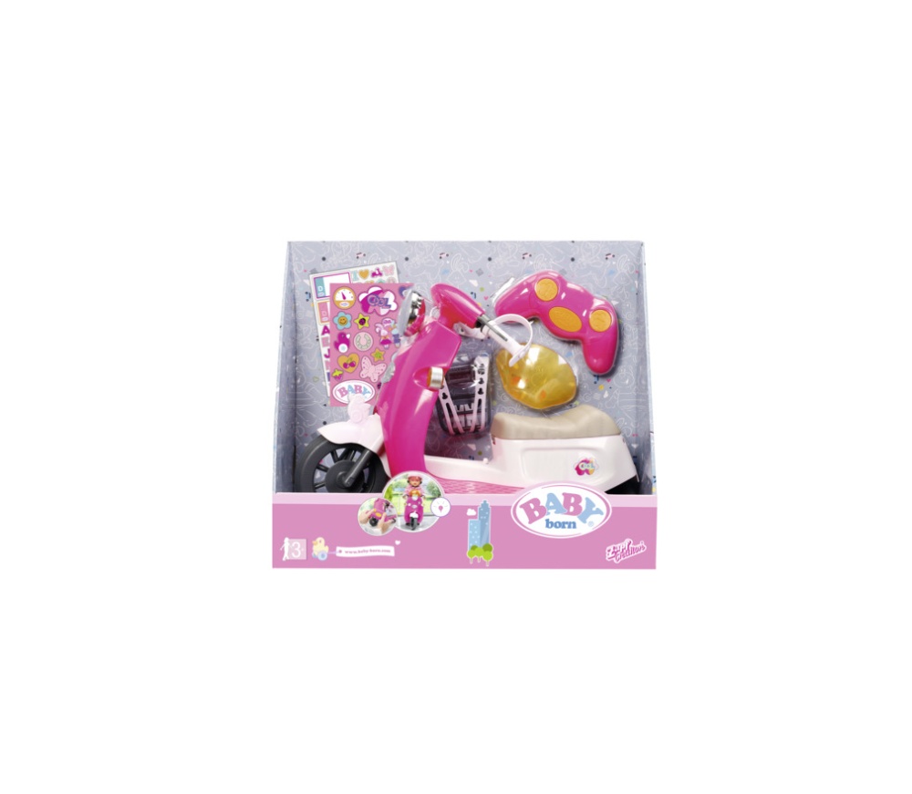Scuter bebelus pentru oras baby born zapf