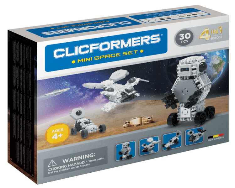 Set constructie clicformers mini spatiu 30 piese clics toys