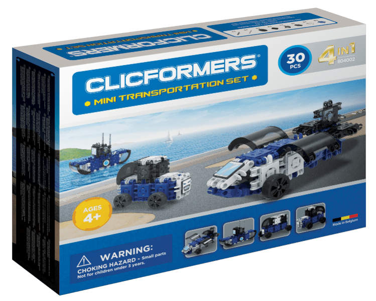 Set constructie clicformers mini transporter 30 piese clics toys