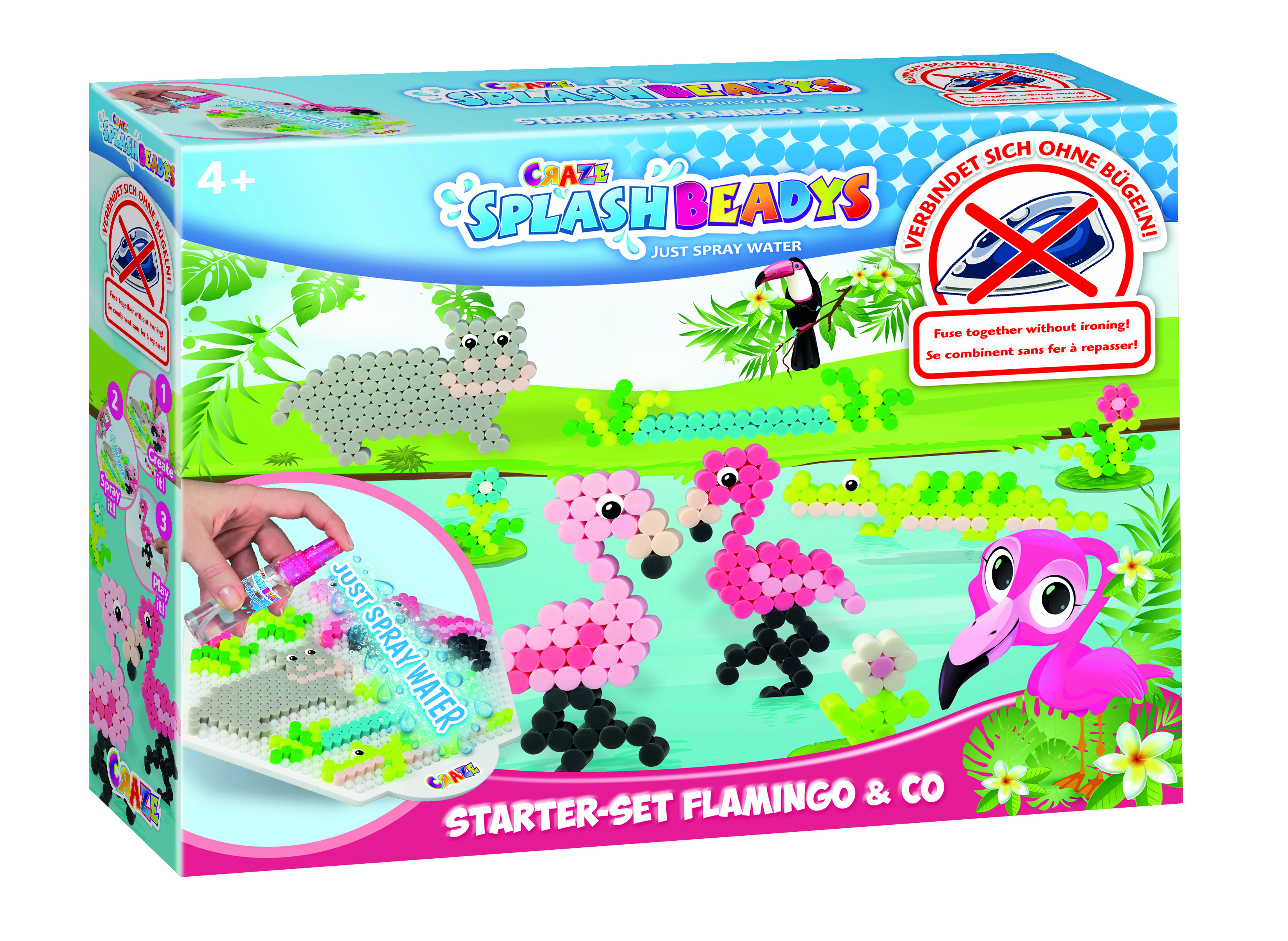 Joc creativ cu margele flamingo craze