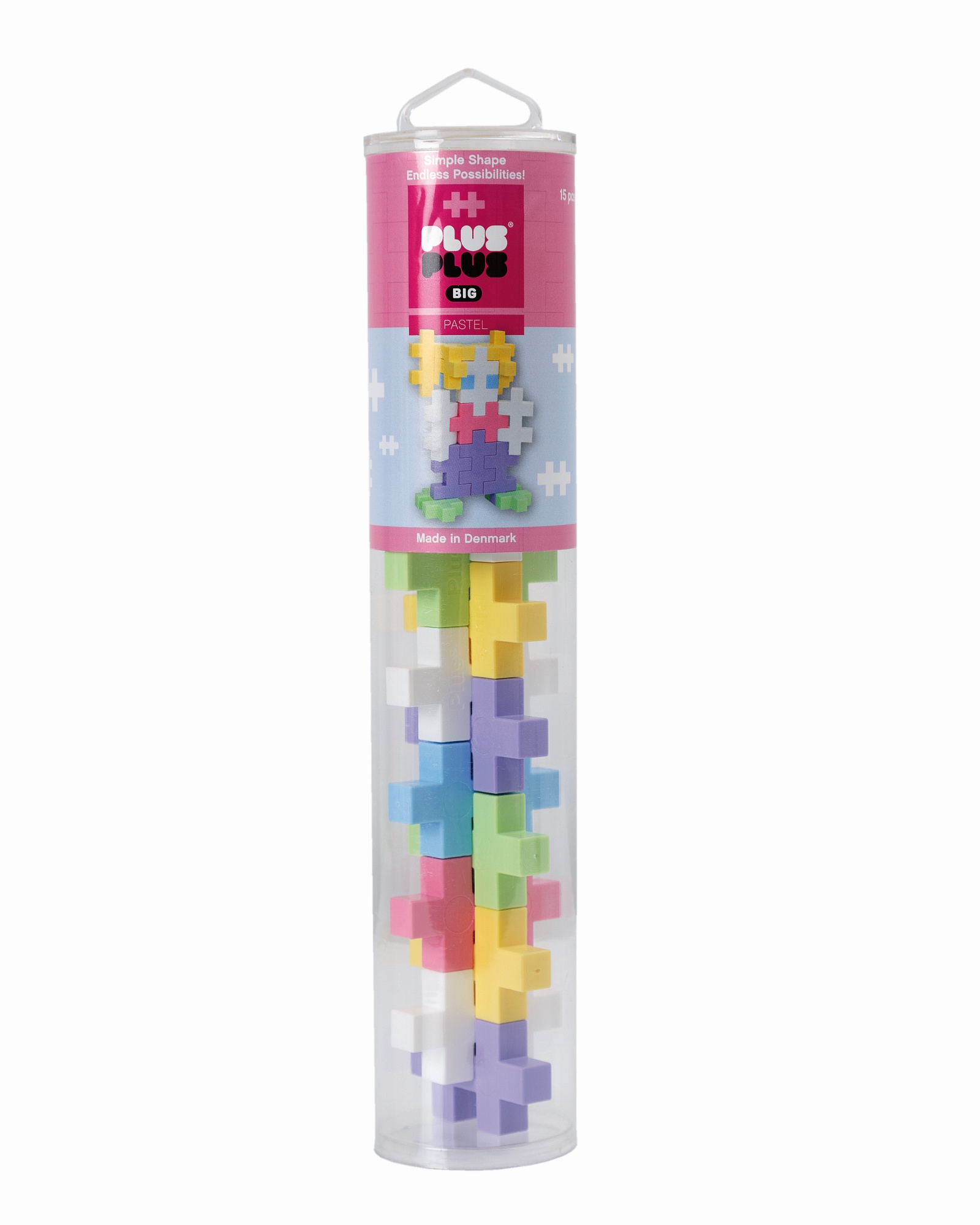 Set constructie big pastel 15 piese plus plus