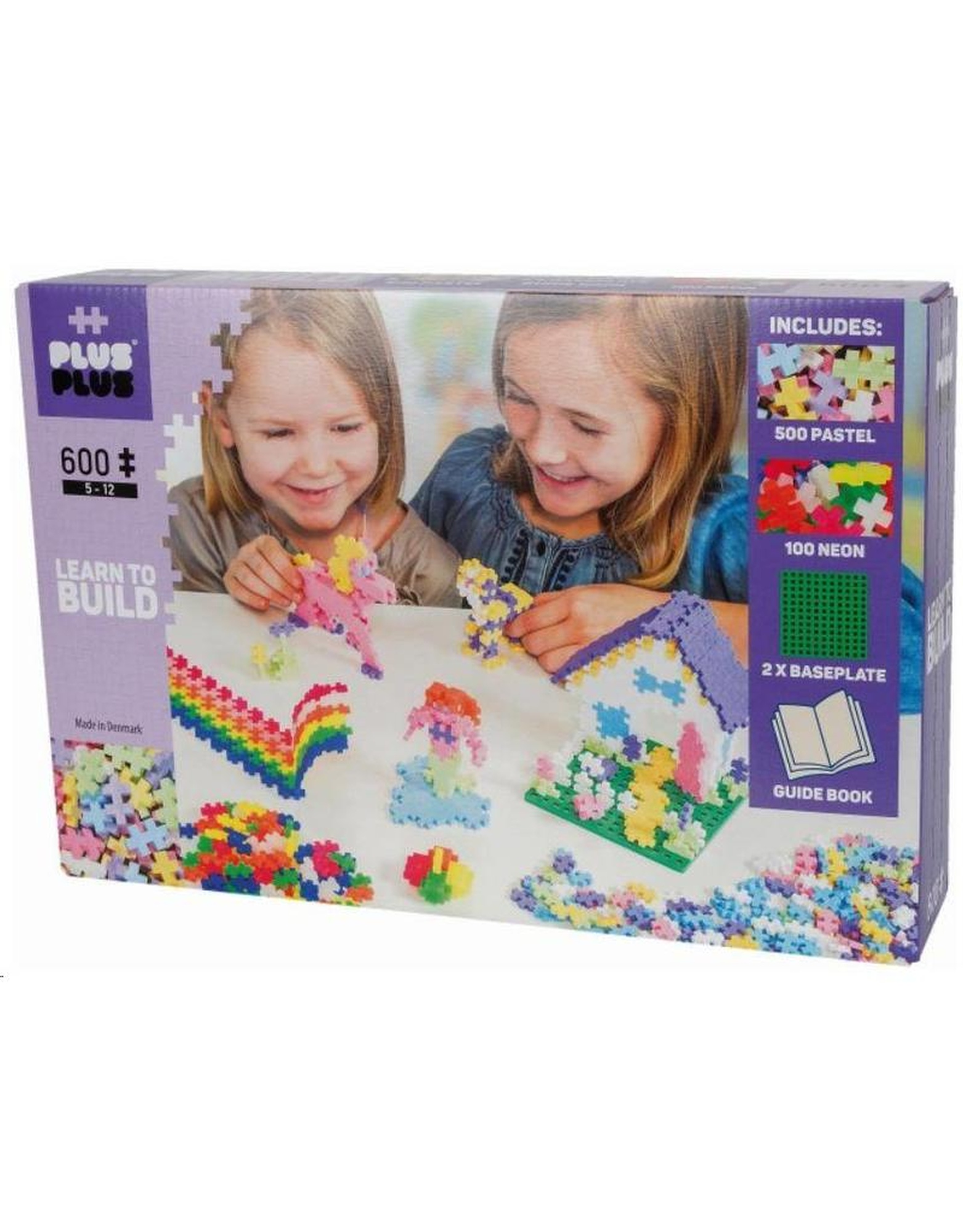 Set constructie pastel neon 600 piese plus plus