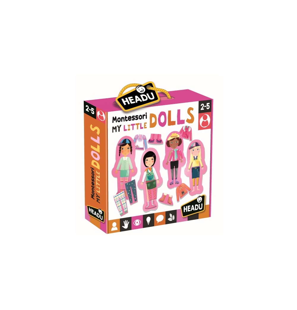 Joc montessori micutele papusi headu