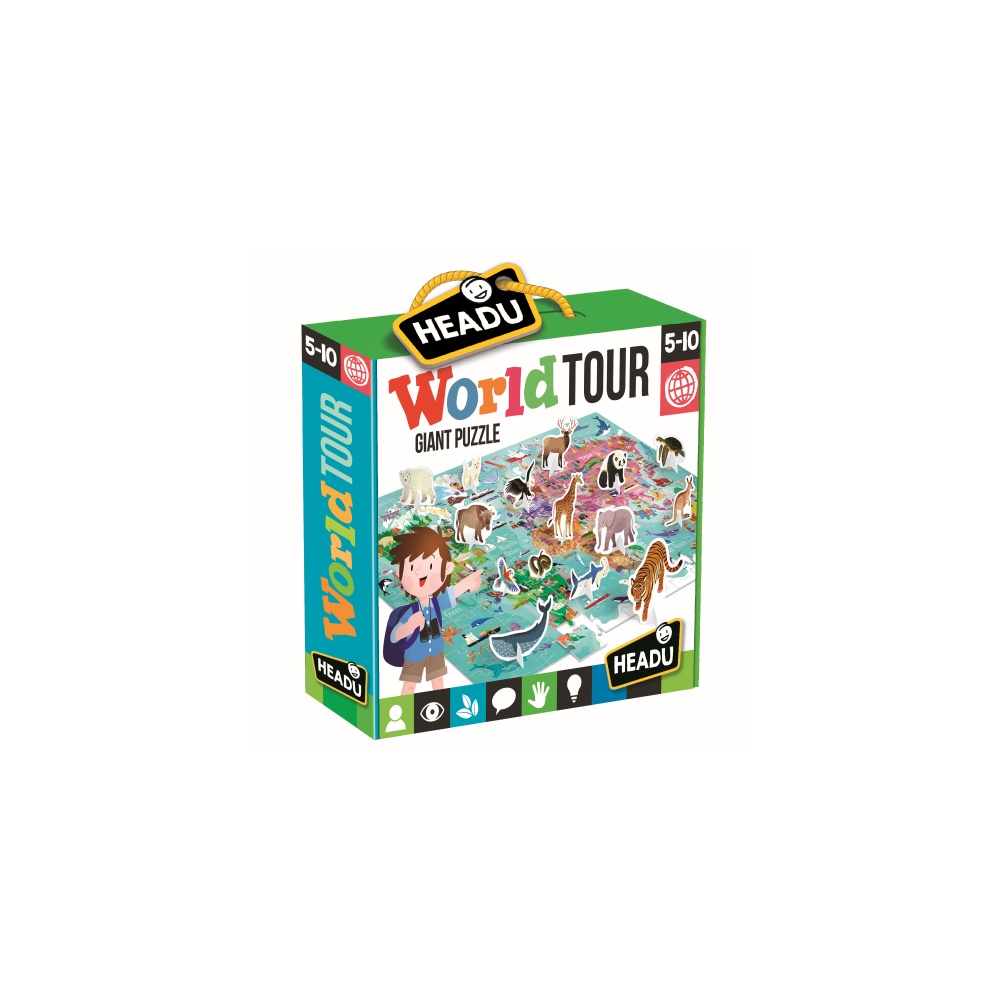 Puzzle turul lumii 108 piese headu