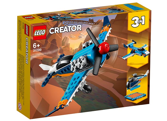 Avion cu elice lego creator
