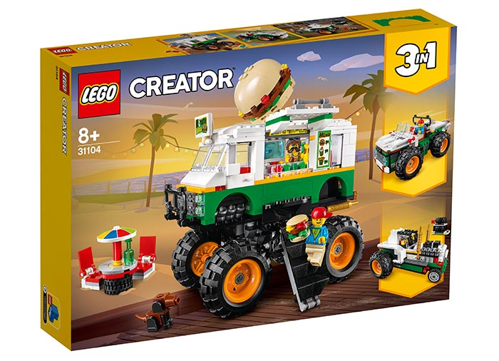 Camion gigant cu burger lego creator