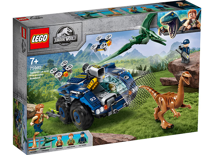 Evadarea lui gallimimus si pteranodon lego jurassic world