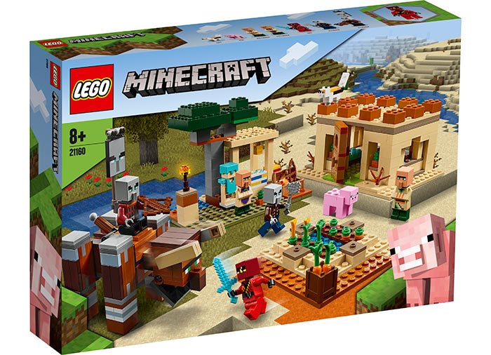 Raidul illager lego minecraft