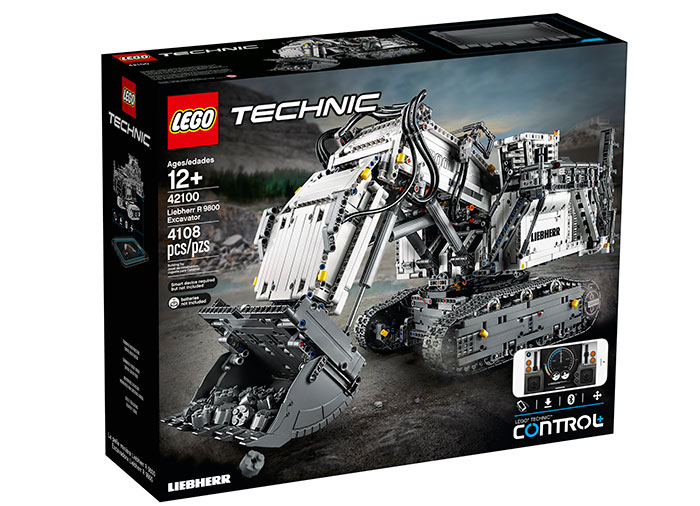 Excavator liebherr r 9800 lego technic