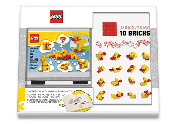 Set agenda si pix cu gel plus 10 caramizi lego
