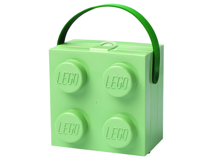 Cutie pentru sandwich 2x2 verde lego