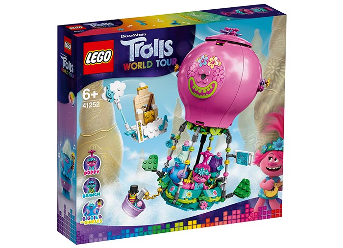 Poppy cu balonul cu aer cald Lego Trolls