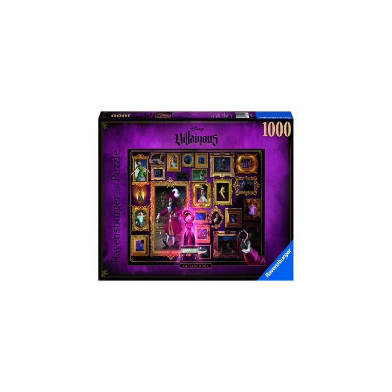 Puzzle copii si adulti capitanul hook 1000 piese ravensburger