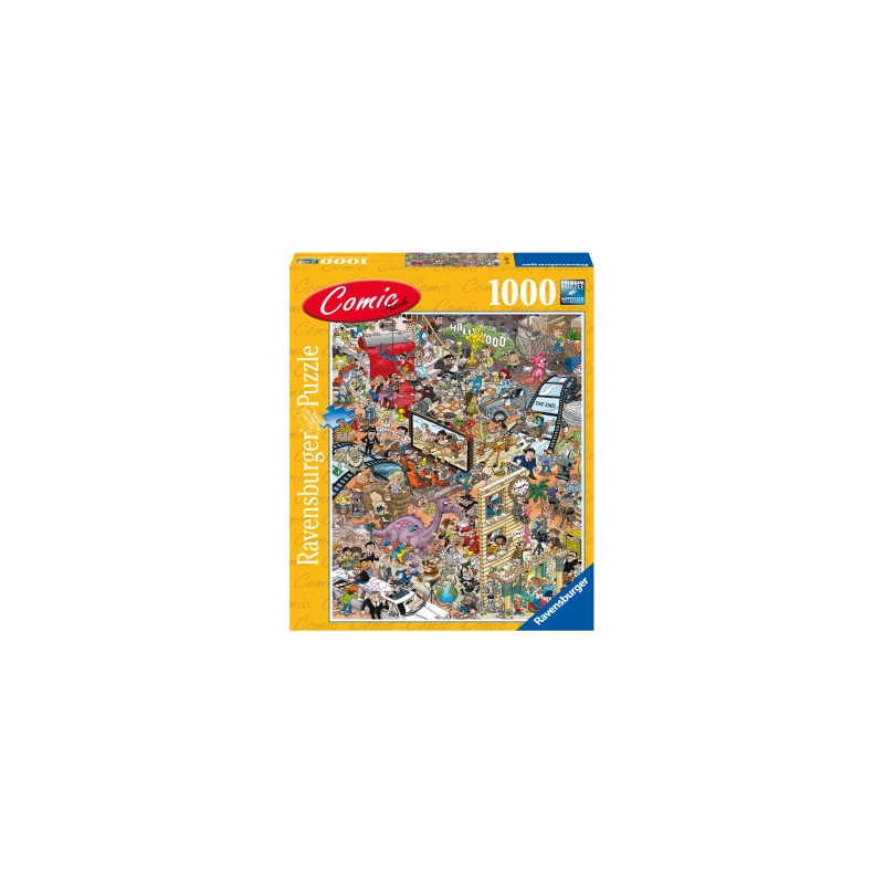 Puzzle copii si adulti comic Hollywood 1000 piese Ravensburger
