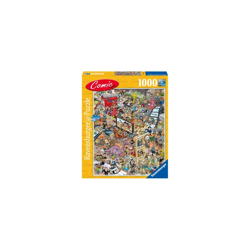 Puzzle copii si adulti comic hollywood 1000 piese ravensburger