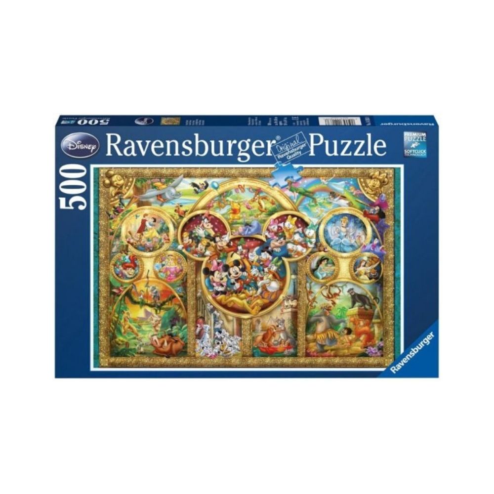 Puzzle copii familia disney 500 piese ravensburger