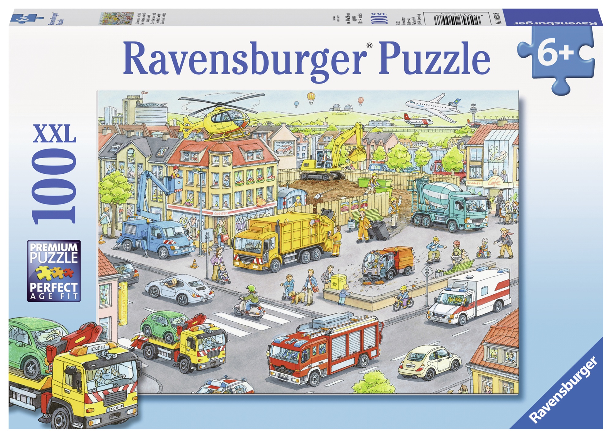 Puzzle utilaje in oras 100 piese ravensburger