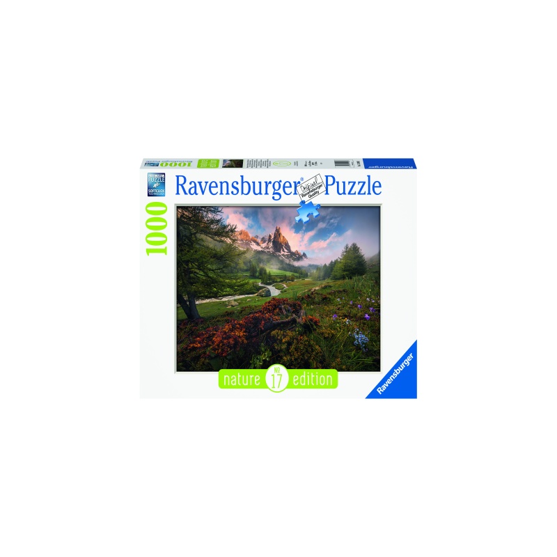 Puzzle copii si adulti vale de munte 1000 piese ravensburger