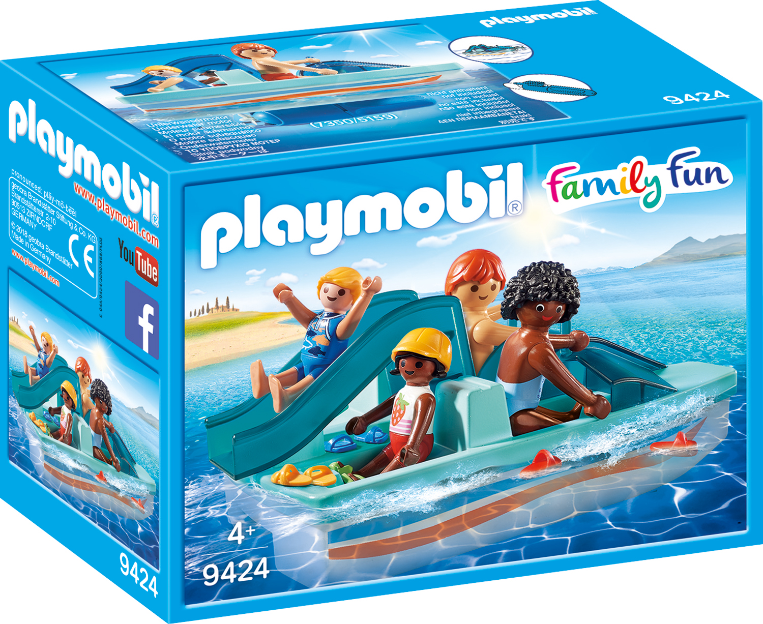 Familie cu hidrobicicleta playmobil family fun