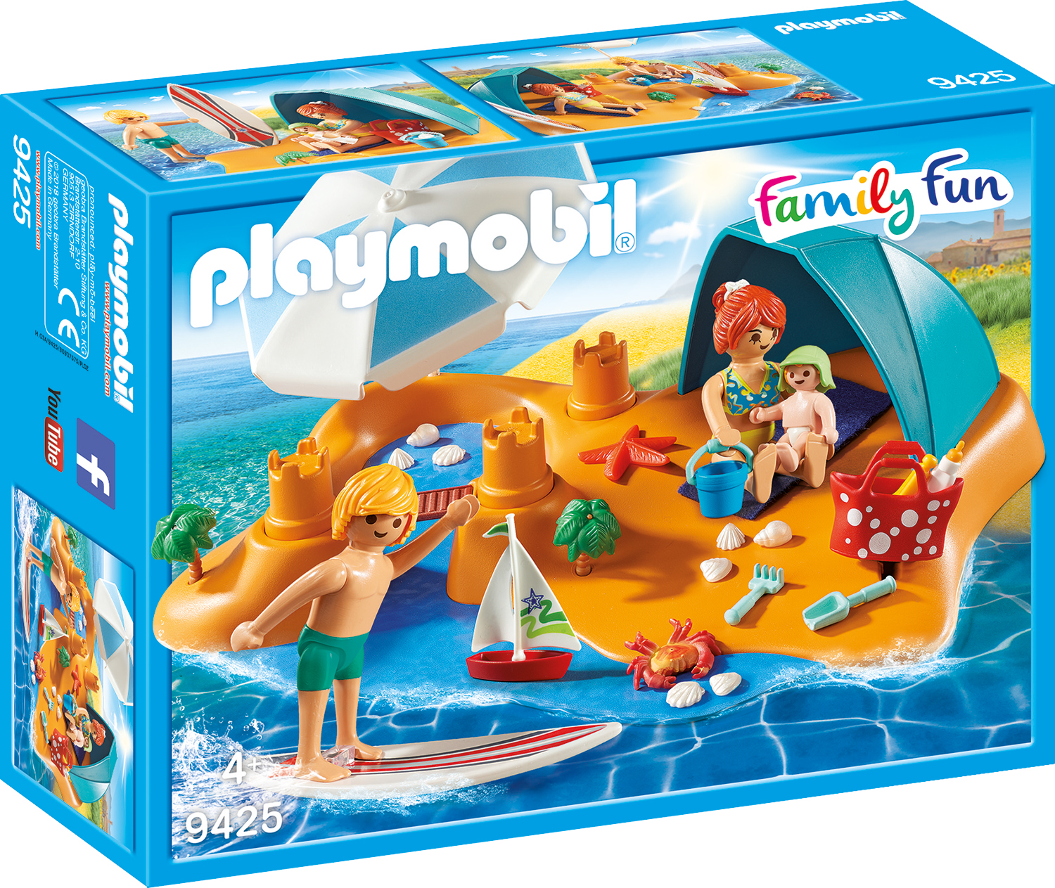 Familie la plaja playmobil family fun