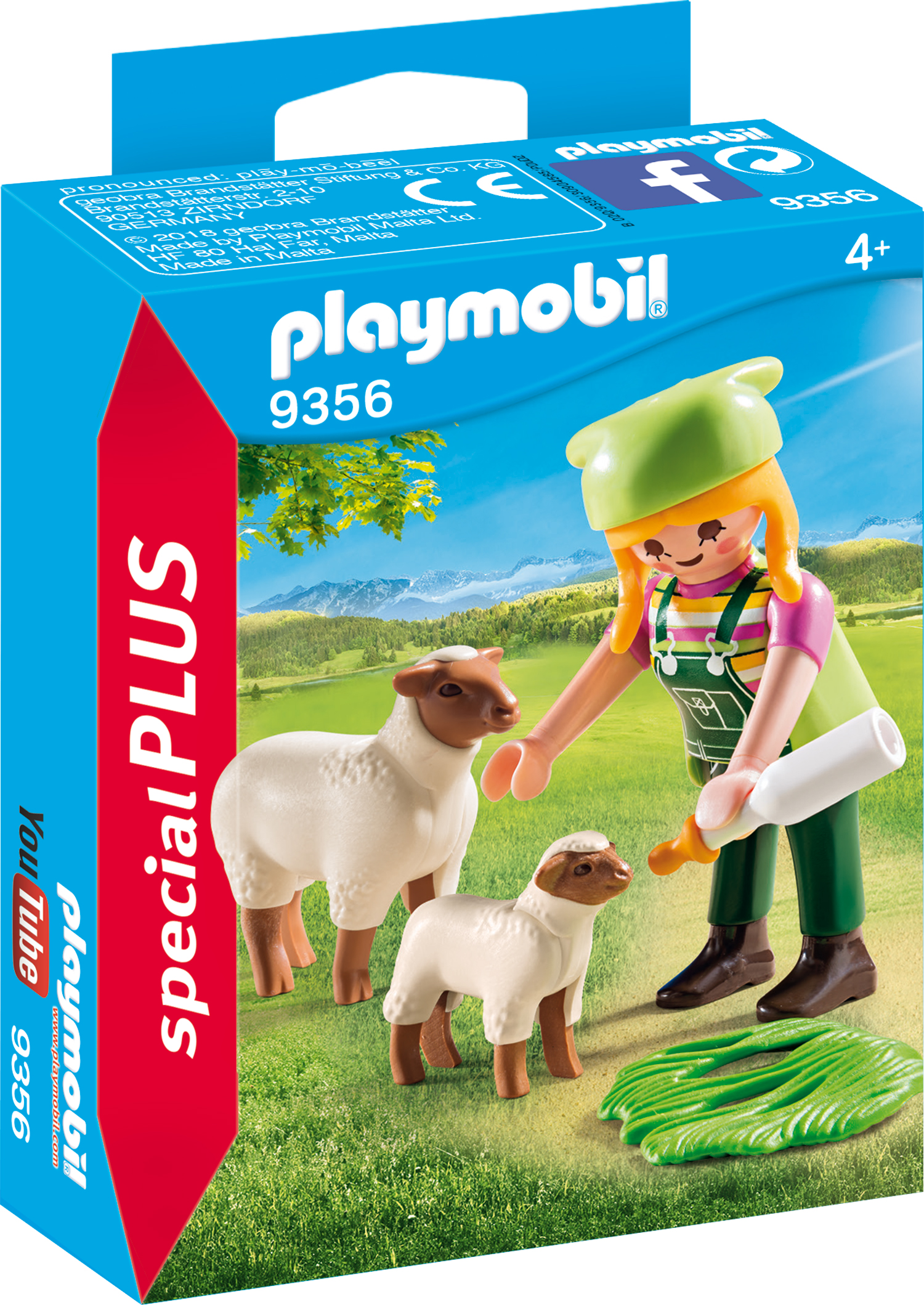 Figurina fermiera cu oi playmobil