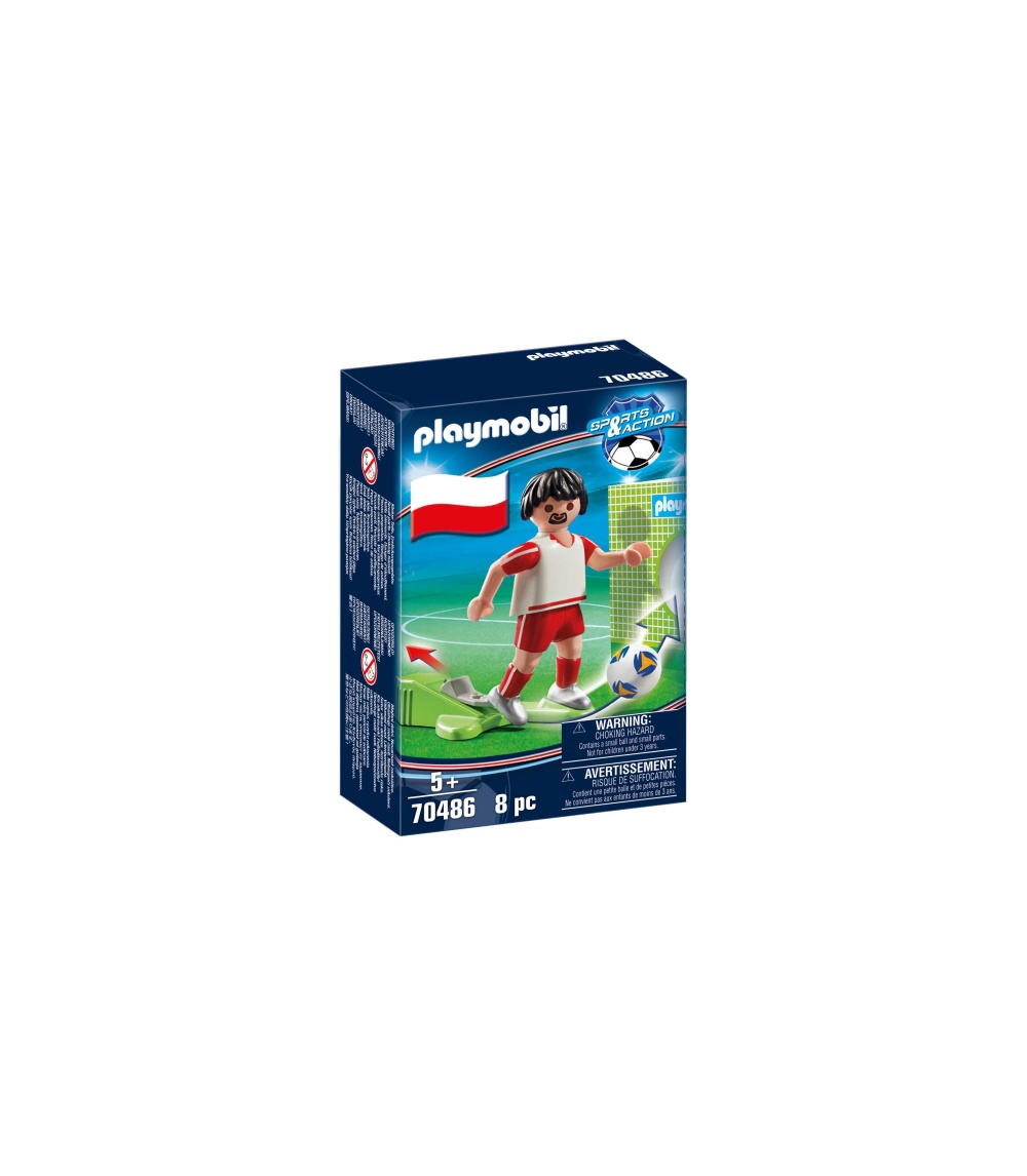 Jucator fotbal polonia playmobil sports action