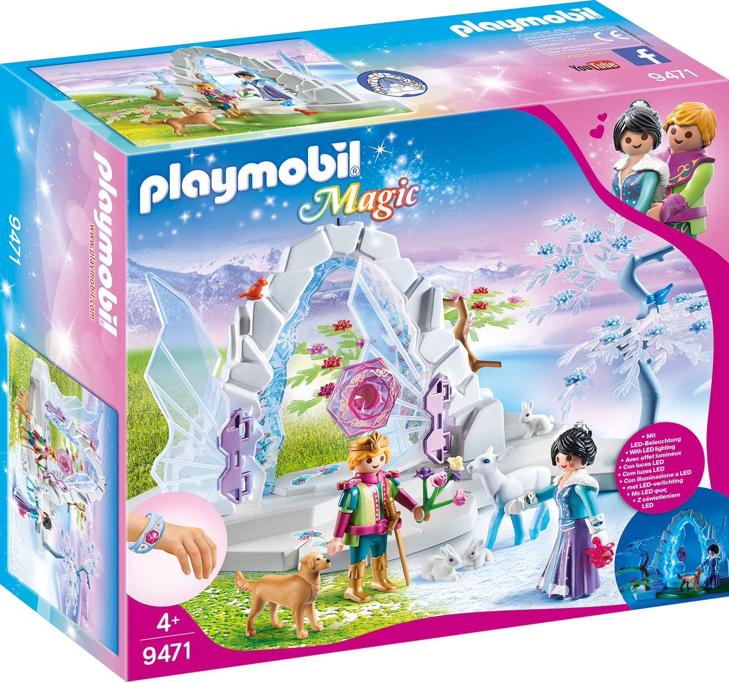 Poarta de cristal si taramul inghetat playmobil magic