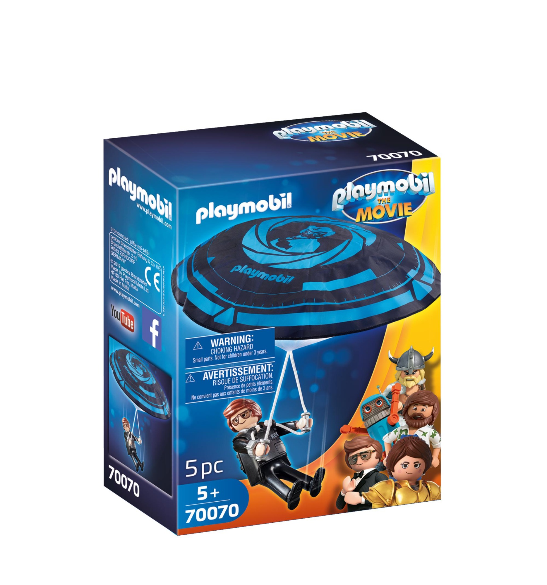 Rex dasher cu parasuta playmobil movie