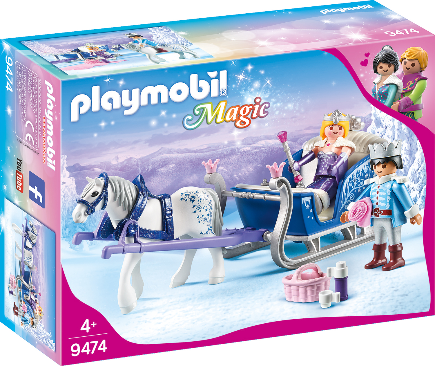 Sanie cu cuplu regal playmobil magic