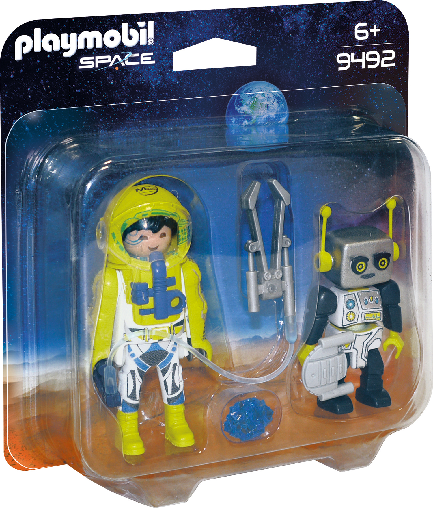 Set 2 figurine astronaut si robot playmobil space