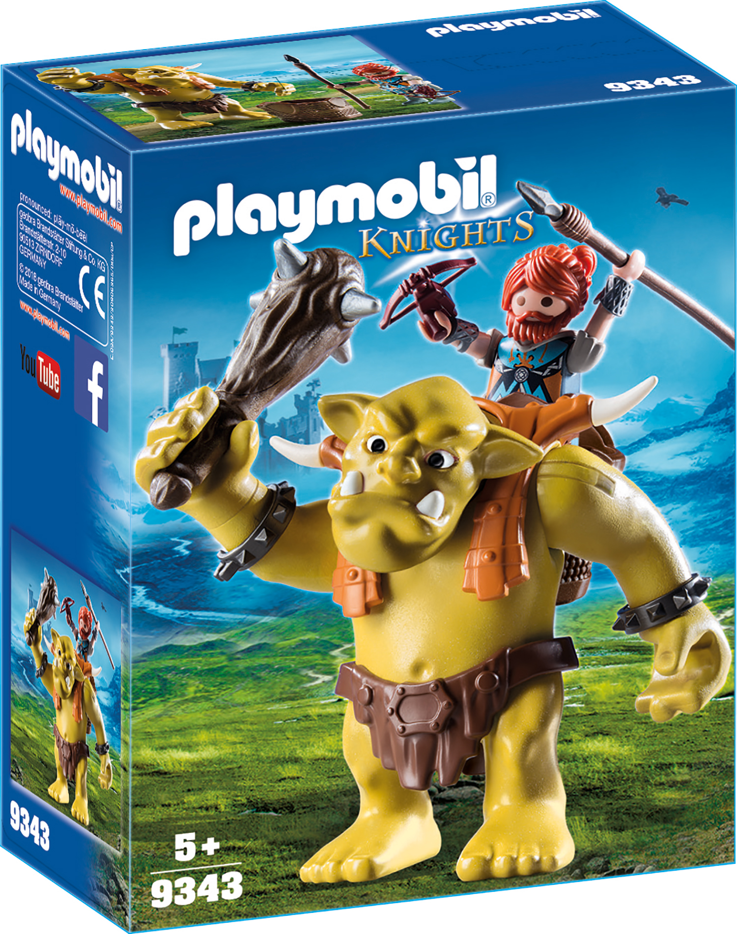 Trol cu luptator pitic playmobil knights