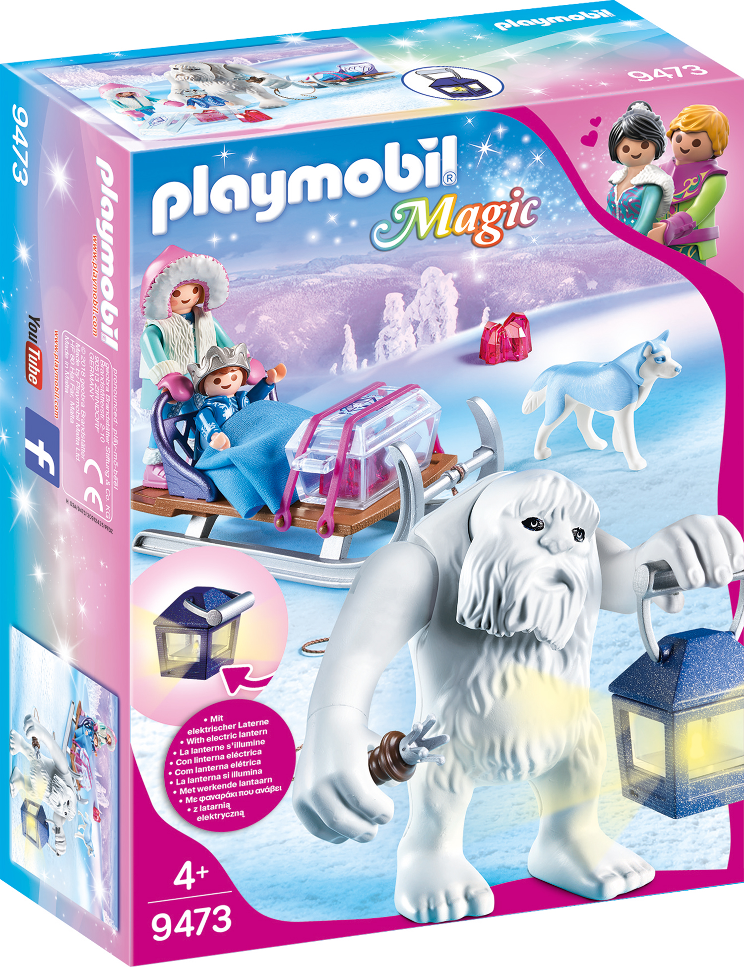 Yeti cu sanie si figurine playmobil magic