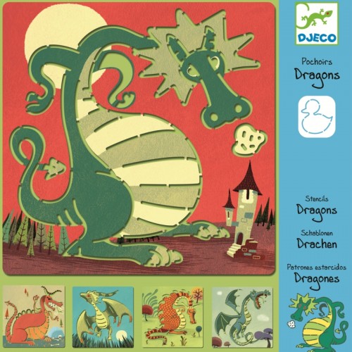 Sabloane de desen cu dragoni djeco
