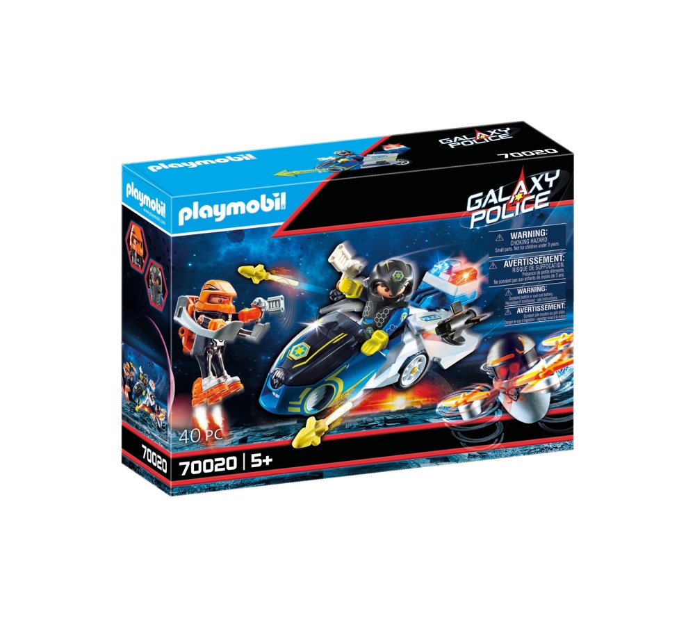 Bicicleta politiei galactice playmobil galaxy police