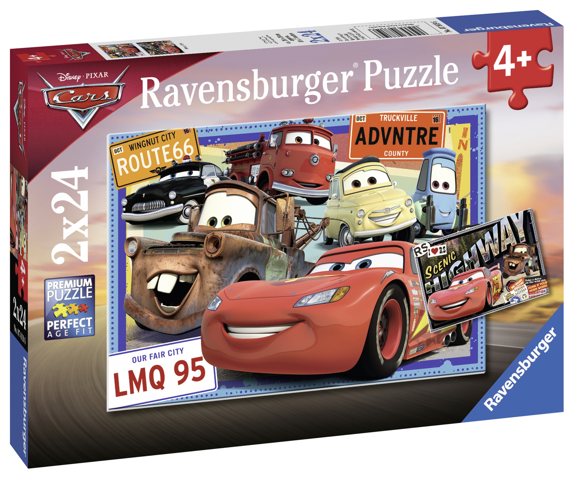 Puzzle masini 2x24 piese ravensburger