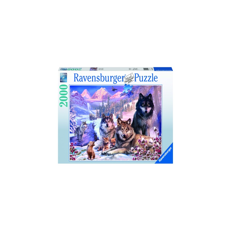 Puzzle adulti Lupi iarna 2000 piese Ravensburger