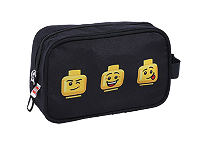 Geanta de toaleta lego faces negru