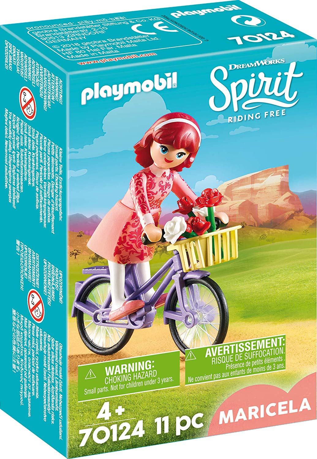 Maricela cu bicicleta playmobil spirit