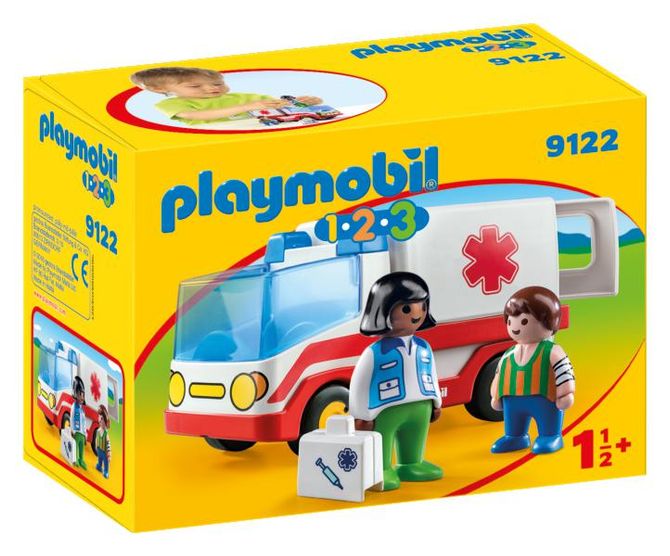 Ambulanta si echipajul de salvare playmobil 1.2.3
