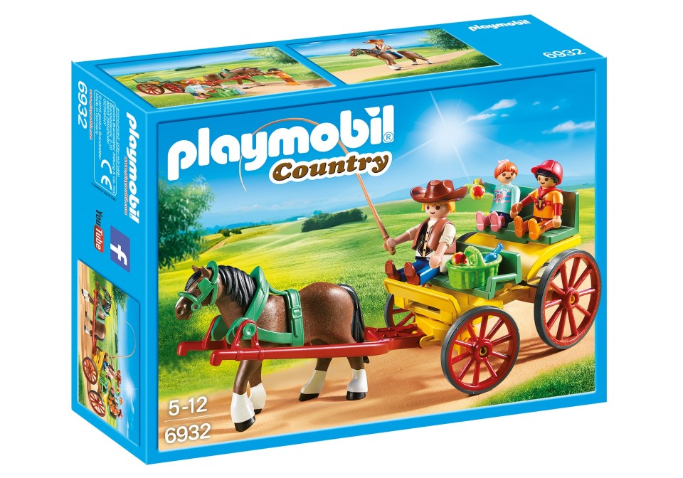 Trasura cu cal playmobil country