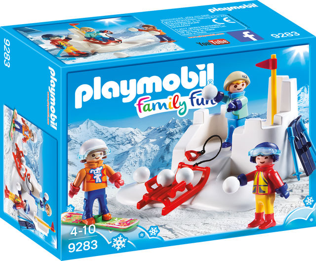 Bataie cu zapada playmobil family fun