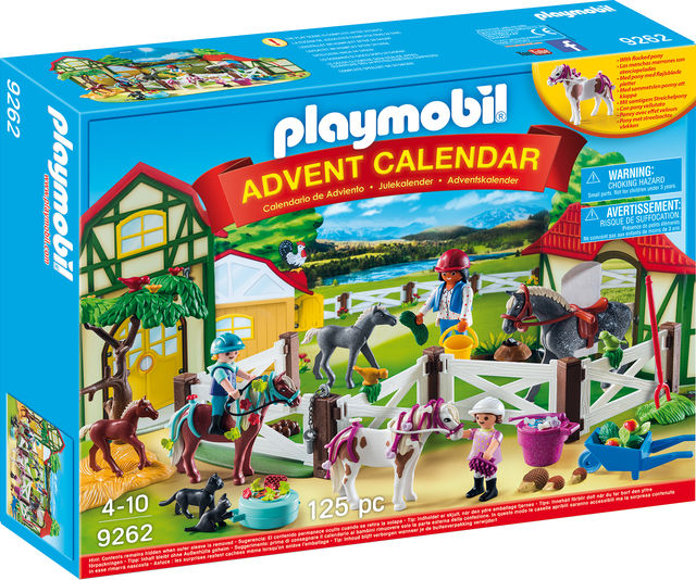 Calendar craciun ferma calutilor playmobil