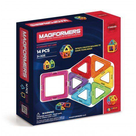 Set constructie magnetic Magformers 14 piese Clics Toys