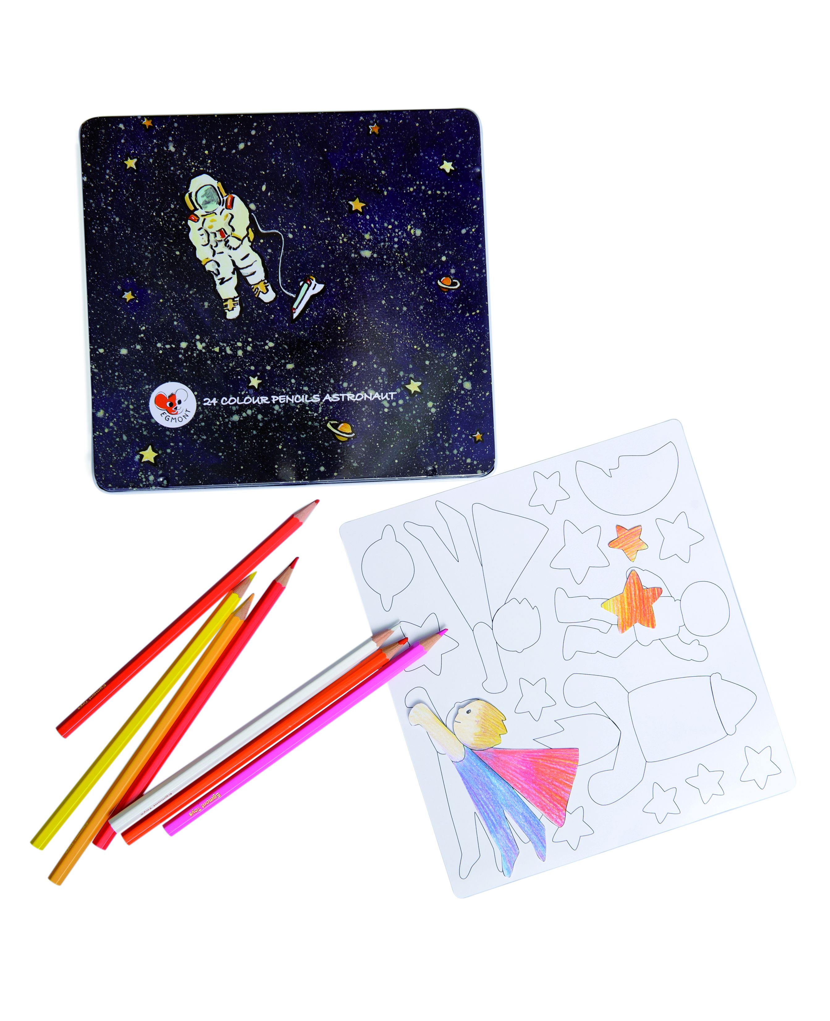 Set desen piese magnetice astronaut