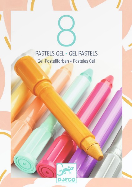 Culori gel pastel 8 nuante djeco