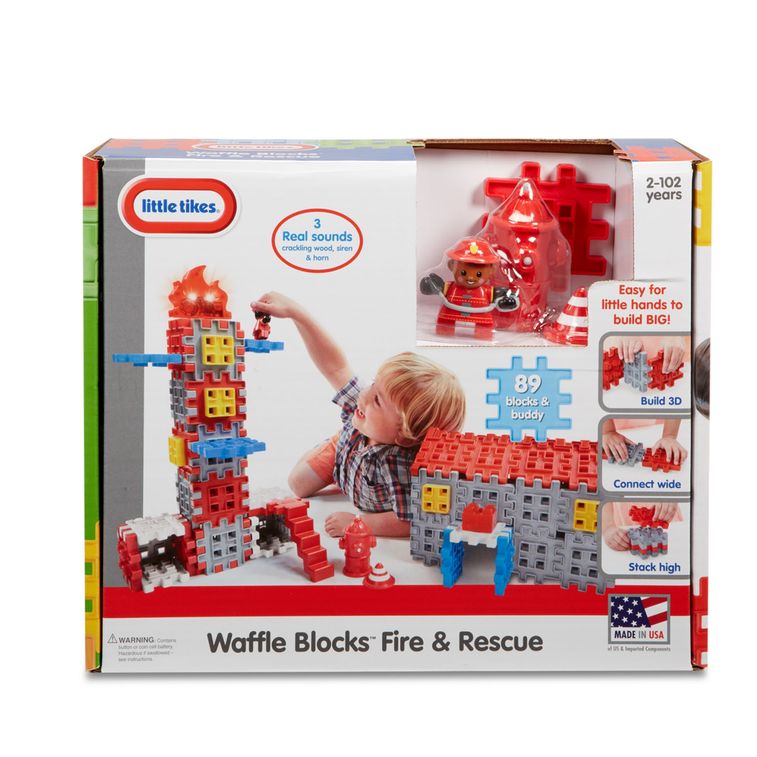 Blocuri de constructie sectie pompieri little tikes