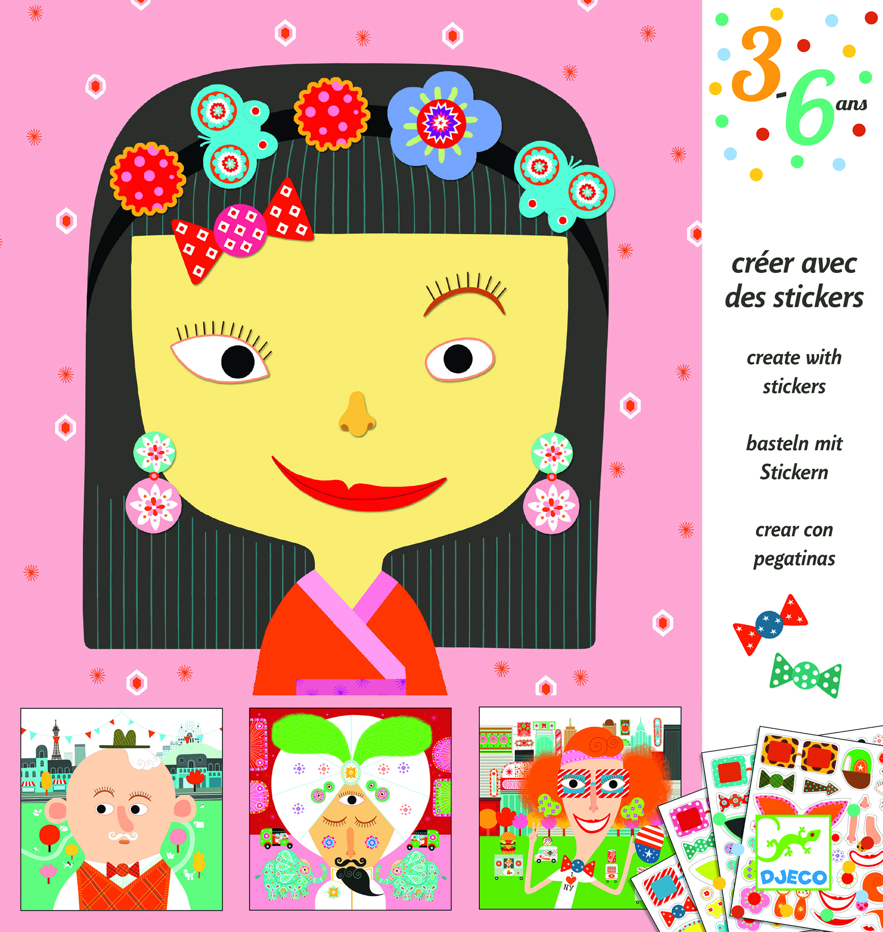 Joc creativ creeaza portrete djeco