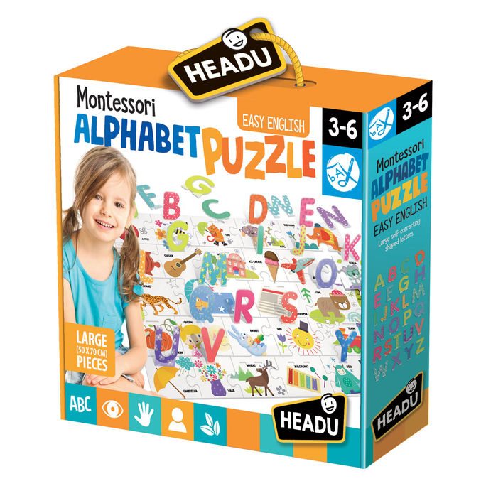 Puzzle Alfabet 3D Headu