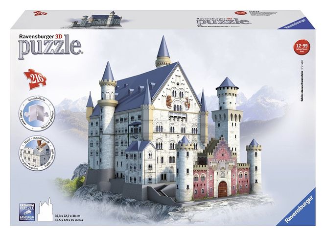 Puzzle 3D castelul Neuschwanstein 216 piese Ravensburger